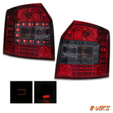 Smoked Red LED Tail Lights for AUDI A4 S4 B6 AVANT Sports Station Wagon - Mars Performance
