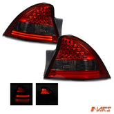 Smoked Red LED Tail Lights for Holden Commodore VY Sedan 2002 - 2004 - Mars Performance