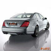 Smoked Red LED Tail Lights for Mercedes - Benz S - Class W221 Sedan 2006 - 2009 & S63 AMG - Mars Performance