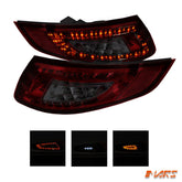 Smoked Red LED Tail lights for Porsche 911 & Carrera 997 2005 - 2008 Pre - Update - Mars Performance
