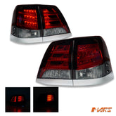 Smoked Red LED Tail Lights for TOYOTA LANDCRUISER FJ200 LC200 200 Series 2007 - 2015 - Mars Performance
