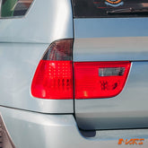 Smoked Red LED Tail Lights & Tail Gate Garnish for BMW X5 E53 2000 - 2003 Pre LCI - Mars Performance