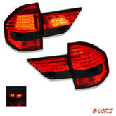 Smoked Red Led Tail lights & Trunk Garnish for BMW E83 X3 Pre LCI 2004 - 2007 - Mars Performance