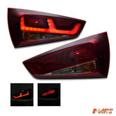 Smoked Red upgrade 3D LED Stripe Bar Tail Lights for AUDI A1 8X 2010 - 2014 Hatch - Mars Performance