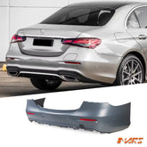 Sport Pack Rear Bumper bar Cover for Mercedes - Benz E - Class 2020 - 2023 Sedan & E53 E63 AMG - Mars Performance