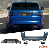 SVR Style Rear Bumper Bar Bodykit with Exhaust Tips for LAND ROVER Range Rover Sport L494 2013 - 2021 - Mars Performance