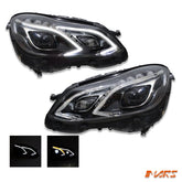 Upgrade FULL LED AMG E63 Style Projector Head Lights for Mercedes - Benz E - Class W212 2013 - 2016 - Mars Performance