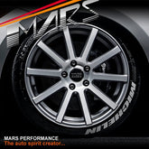 VMR V702 19 Inch Matte Gunmetal with Aluminium Brushed Face Alloy Wheels Rims - Mars Performance