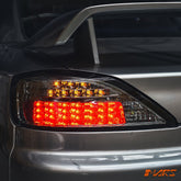 YASHIO Factory Smoked LED Tail Lights with Sequential LED Indicators for Nissan 200SX Silvia S15 - Mars Performance