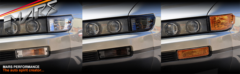 Clear Front Bumper Indicators lights Fit 1988-1993 Nissan Silvia S13 CA18DET 