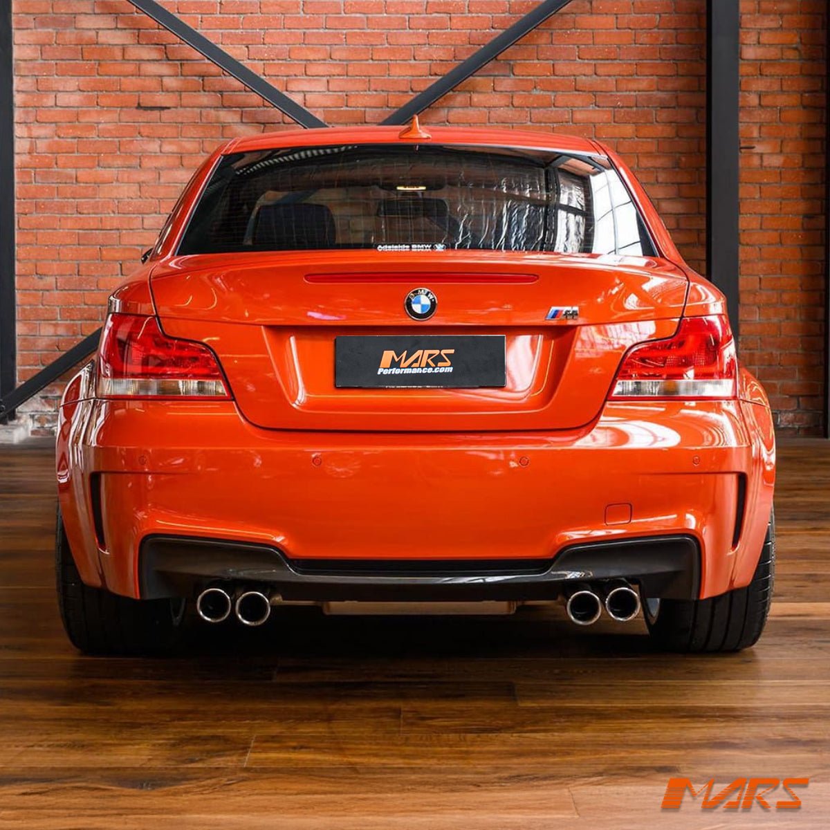 1M Style Twin Exhaust Outlet Rear Bumper Bar Bodykit for BMW 1 - Series E82 Coupe & E88 Convertible 2008 - 2013 - Mars Performance