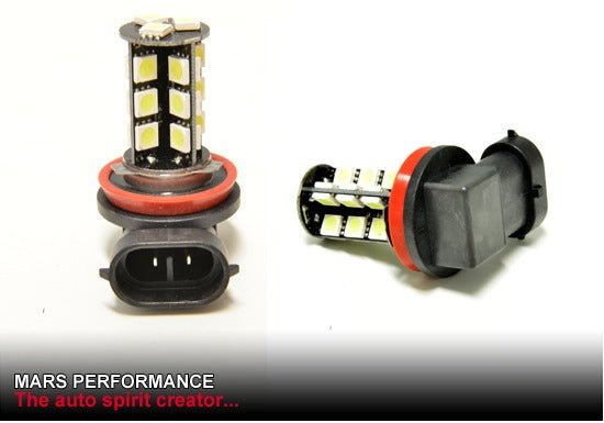 2x MARS Performance H8 H9 H11 LED SMD White Fog Light bulbs - Mars Performance