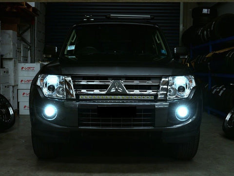 2x MARS Performance High Power Torch Projector LED SMD White Fog Light Bulbs for Mitsubishi Pajero NS NT NW NX 07 - 15 - Mars Performance