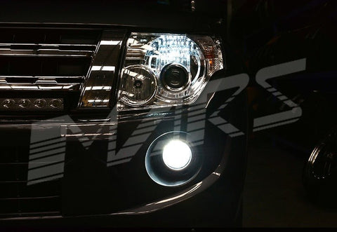 2x MARS Performance High Power Torch Projector LED SMD White Fog Light Bulbs for Mitsubishi Pajero NS NT NW NX 07 - 15 - Mars Performance