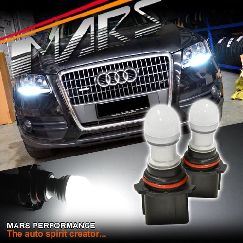 2x MARS Performance P13W 3D LED SMD White DRL / Parker bulbs for AUDI Q5 A4 B8 - Mars Performance