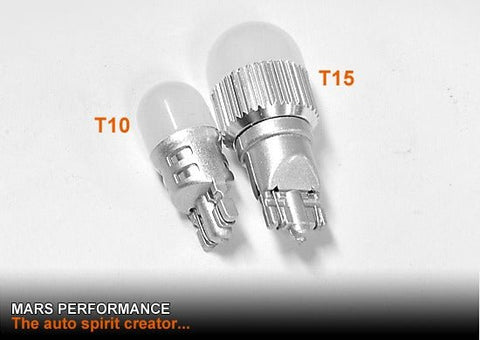 2x MARS Super Bright 3D LED SMD T10 W5W White Light bulbs - Mars Performance