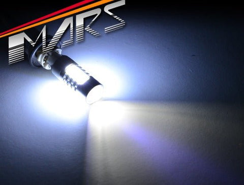 2x MARS Super Bright Torch Projector LED SMD T15 White Reverse light bulbs - Mars Performance