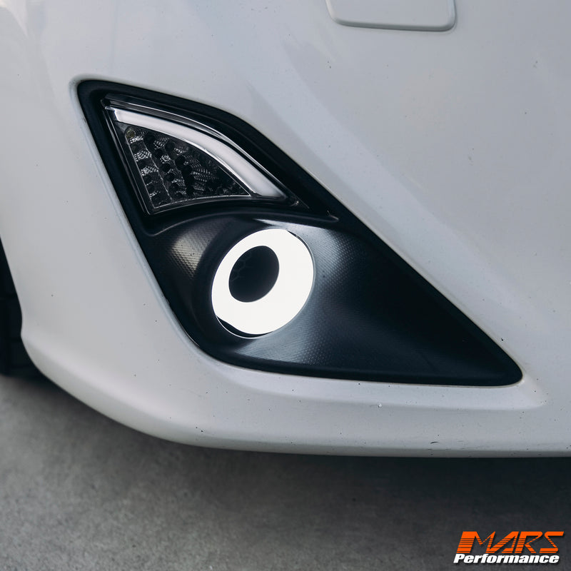 MARS High Power LED 3D Angel Eyes Bumper Bar Driving Fog Lights - Universal Fit