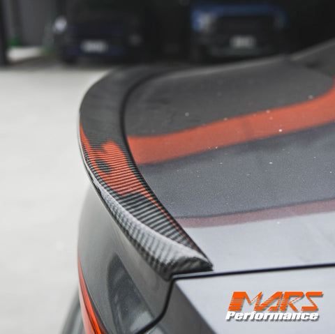 Carbon Fibre Rear Trunk Lip Spoiler Wing Bodykit for AUDI A5 S5 F5 2016-2024 Sedan