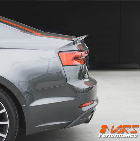 Carbon Fibre Rear Trunk Lip Spoiler Wing Bodykit for AUDI A5 S5 F5 2016-2024 Sedan