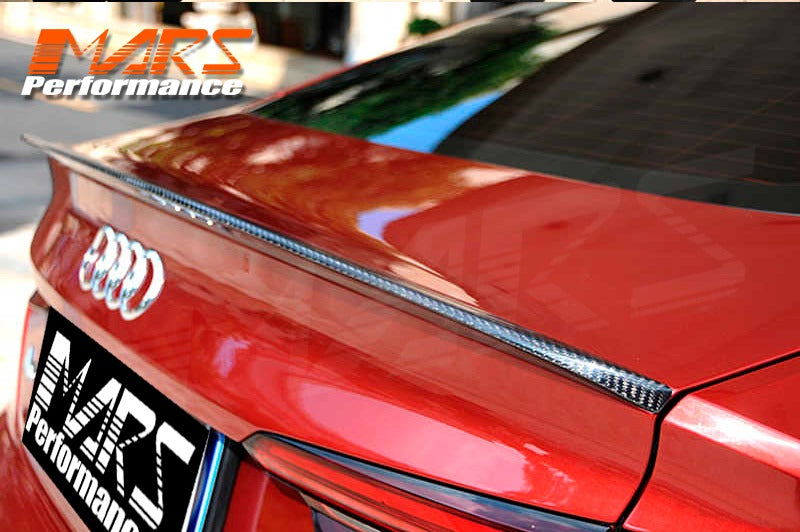 Carbon Fibre Rear Trunk Lip Spoiler Wing Bodykit for AUDI A5 S5 F5 2016-2024 Sedan