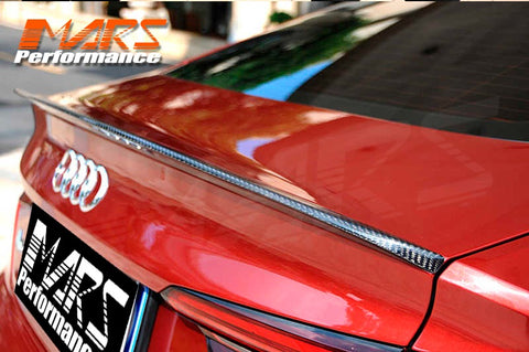 Carbon Fibre Rear Trunk Lip Spoiler Wing Bodykit for AUDI A5 S5 F5 2016-2024 Sedan