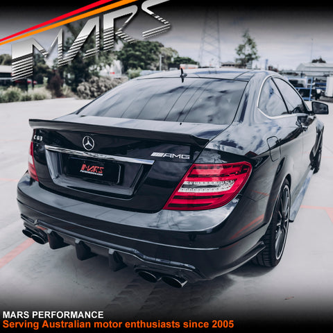 VATH Style Carbon Fibre Rear Trunk Lip Spoiler for Mercedes-Benz W204 C204 Coupe, include C63 AMG
