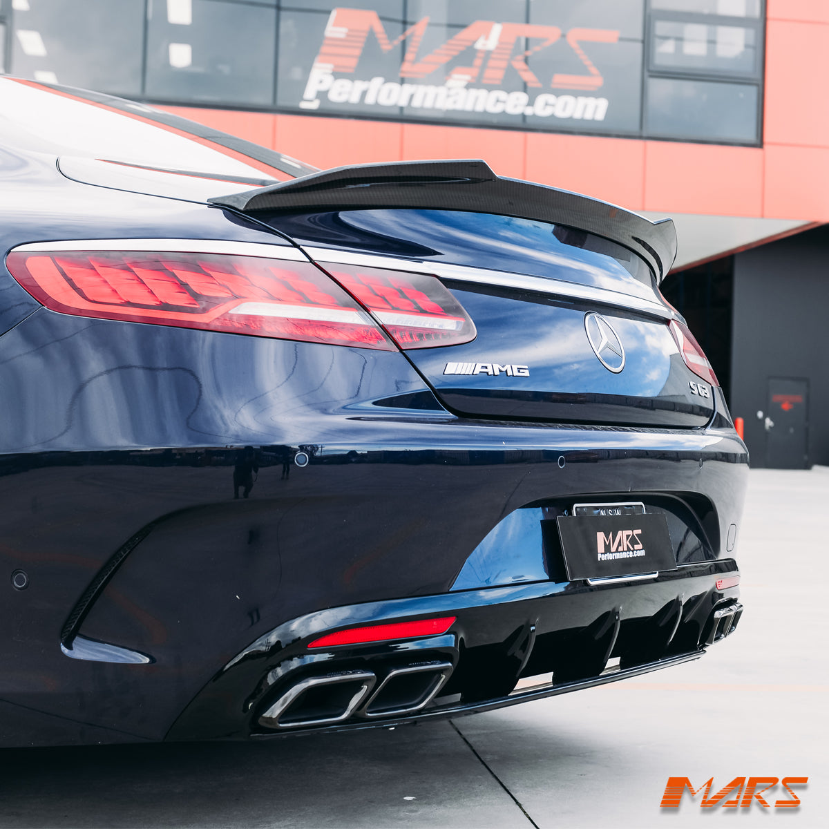 S63 Rear AMG S63 Style Rear Bumper Bar Diffuser Bodykit for Mercedes-Benz S ...