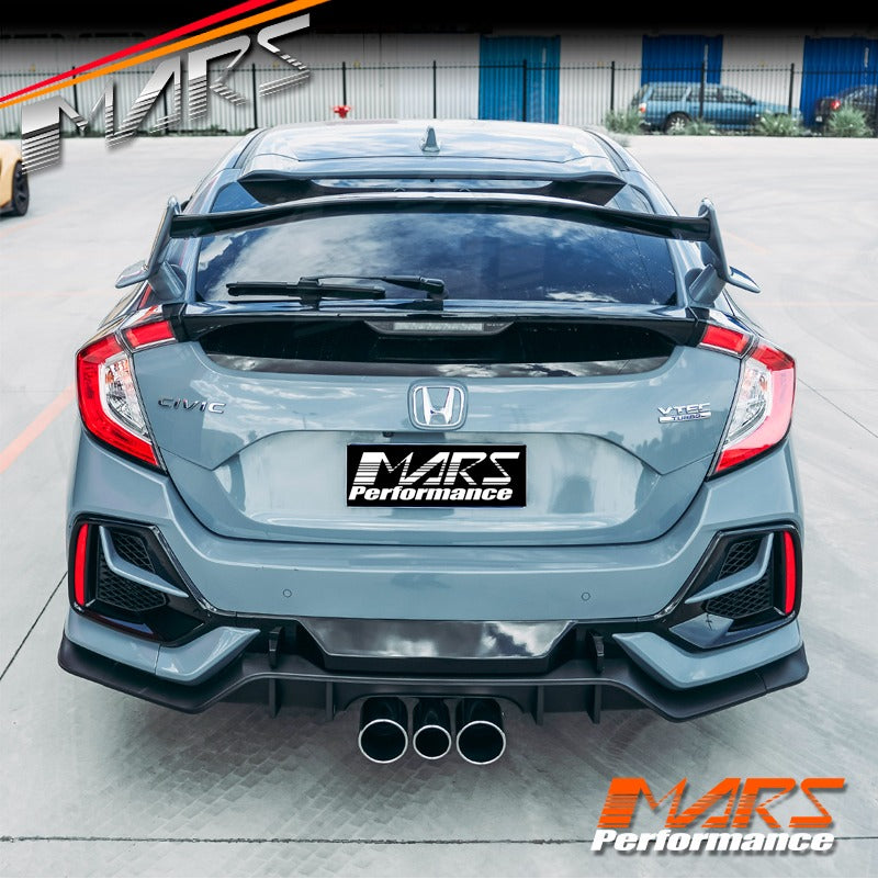 Archaic Achterste Soiler voor 2016-2021 Honda Civic Hatchback Type-R, Spoiler Lip Boot Back voor Civic FK7 FK8,JDM-stijl Archaic Achterste Soiler voor 2016-2021 Honda Civic Hatchback Type-R, Spoiler Lip Boot Back voor Civic FK7 FK8,JDM-stijl