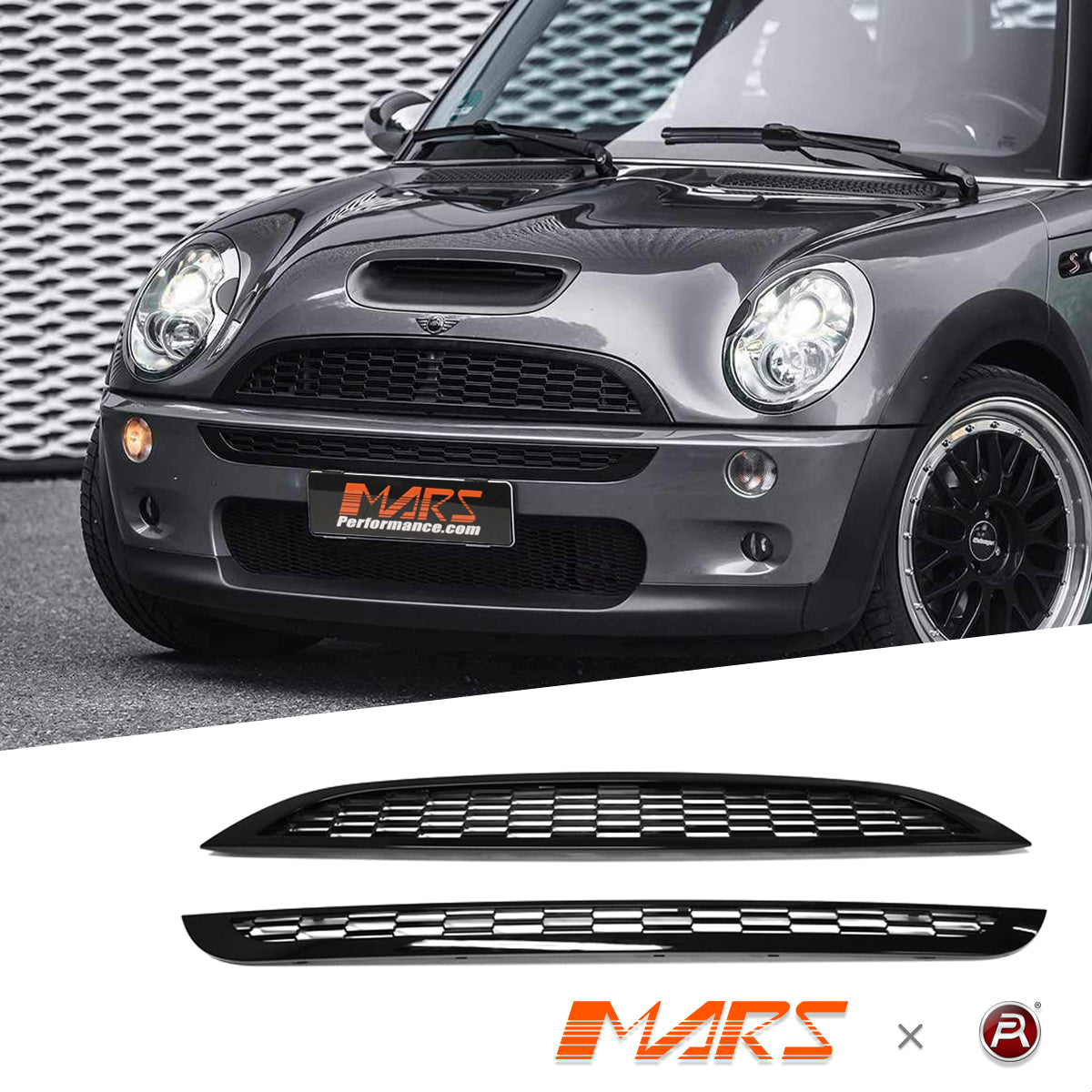 for Mini Cooper Cooper S01-06 R50 R51 R52 R53 JCW Front Grill Bodykit ...
