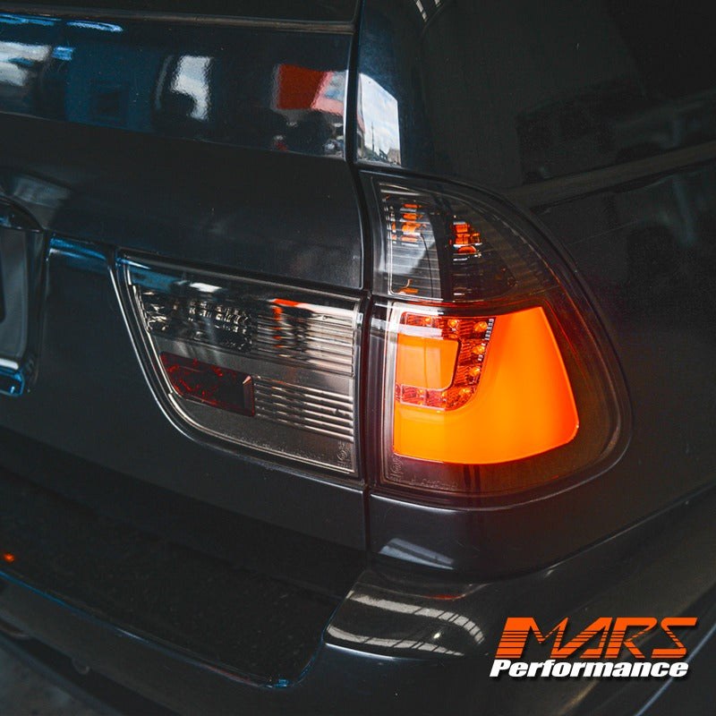 Smoked Black 3D Stripe Bar LED Tail Lights for BMW X5 E53 00-03