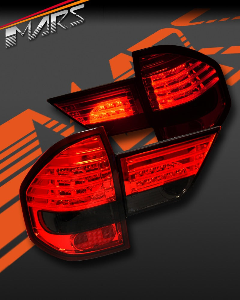 Smoked Red Led Tail lights with Garnish for BMW E83 X3 Pre LCI 2004-2007