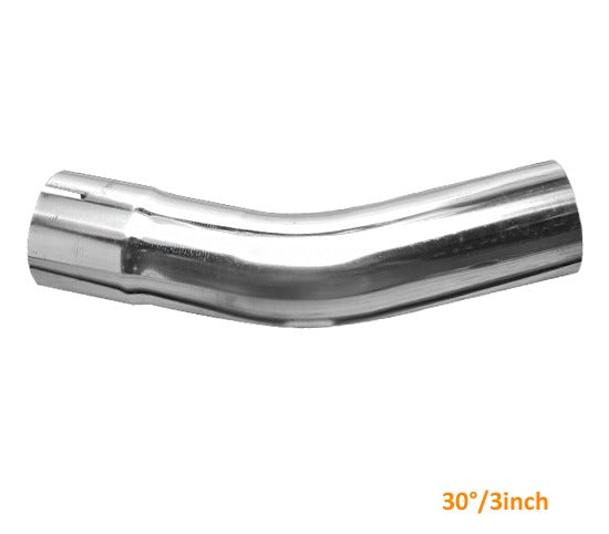 MARS 3 inch 30 Degrees Mandrel Bend polished stainless steel pipe for Cat-Back Exhaust & Muffler Parts