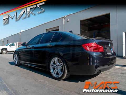 CS Style Carbon Rear Trunk Lip Spoiler Wing for BMW F10 5-Series Sedan, include M5