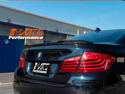 CS Style Carbon Rear Trunk Lip Spoiler Wing for BMW F10 5-Series Sedan, include M5