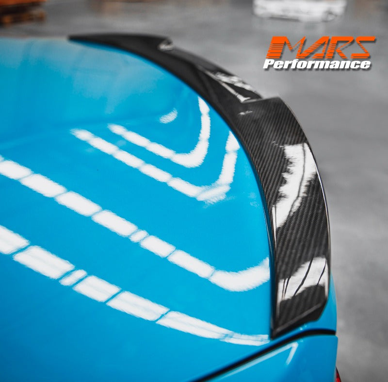 M4 Style Carbon Fibre Rear trunk boot lip Spoiler Bodykit for BMW 3 Series F30 & M3 F80 Sedan