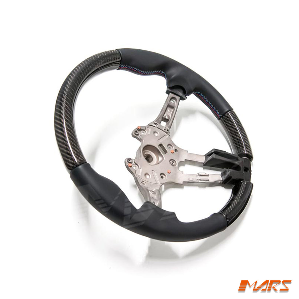 For FORD RACING 15 Diameter Car Steering Wheel Cover Carbon Fiber Look Leather X1 For FORD RACING 15 Diameter Car Steering Wheel Cover Carbon Fiber Look Leather X1