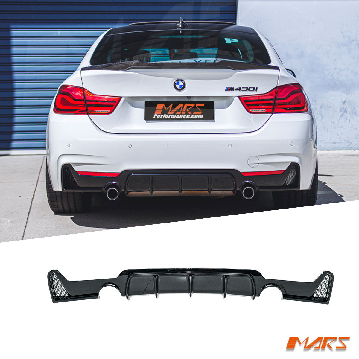 Gloss Bumper Diffuser Bodykit for BMW 4-Series F32 F33 F36 435i 440i ...