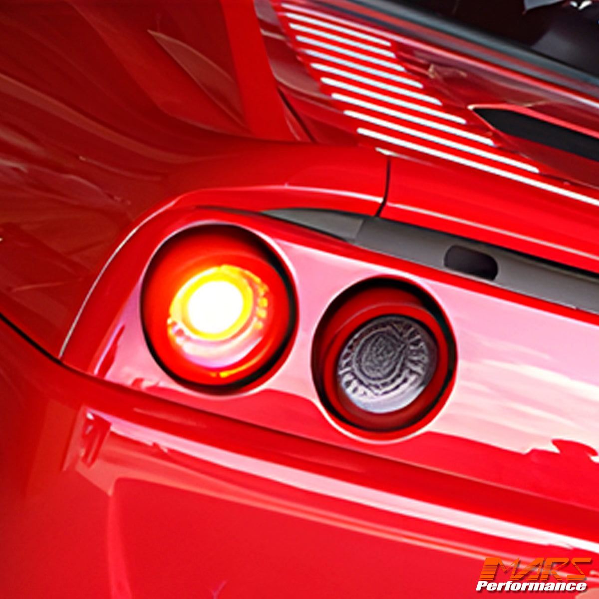 Clear Red Full LED 3D Stripe Bar Tail Lights for FERRARI F360 512 F355 550 575M F50