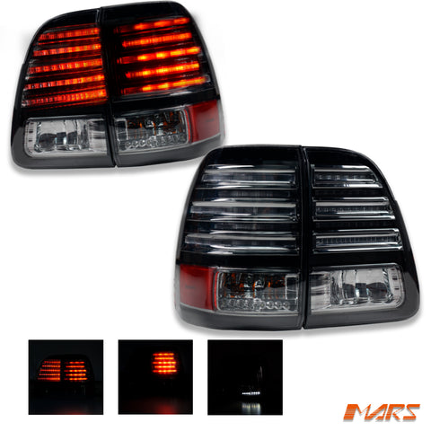 Full Smoked LED Tail Lights for TOYOTA LANDCRUISER FJ100 LC100 105 1998-2007