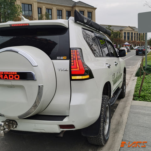 Smoked Full LED Tail Lights with Sequential Indicator for TOYOTA LANDCRUISER Prado 150 Series LC150 FJ150 2018-2023