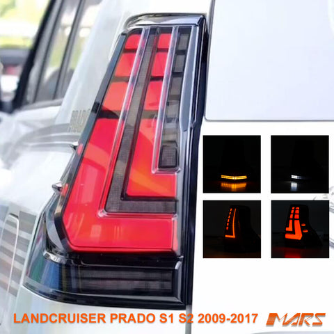 Smoked Full LED Tail Lights with Sequential Indicator for TOYOTA LANDCRUISER Prado 150 Series LC150 FJ150 2009-2017