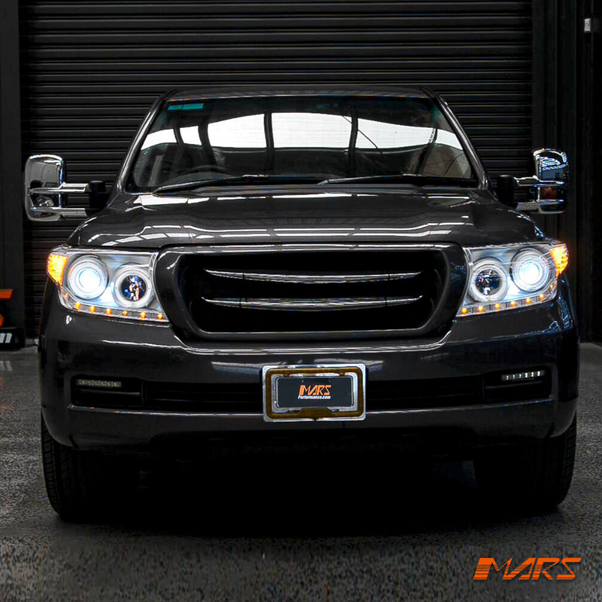 LED DRL & Halo Projector Head Lights with Sequential Indicators for Toyota LANDCRUISER LC200 FJ200 200 Series 2007-2015