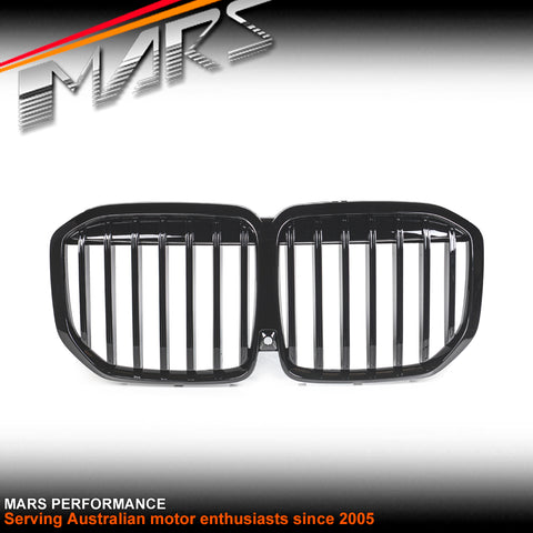 Gloss Black Front Bumper bar Kidney Grille Grill Bodykit for BMW X7 G07 LCI 2022-2024