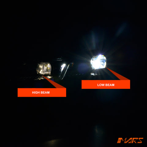 Black R Style DRL LED Projector Head Lights with Sequential Indicators for VolksWagen VW Golf 7.5 2018-2020