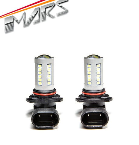 Bright white fog lights powered by MARS LED bulbs in Lexus IS350