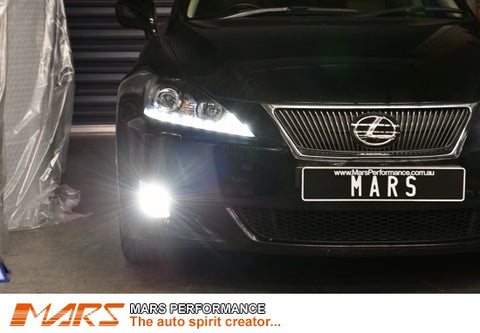 MARS Projector Fog Light Bulbs installed in Lexus IS250 fog lights