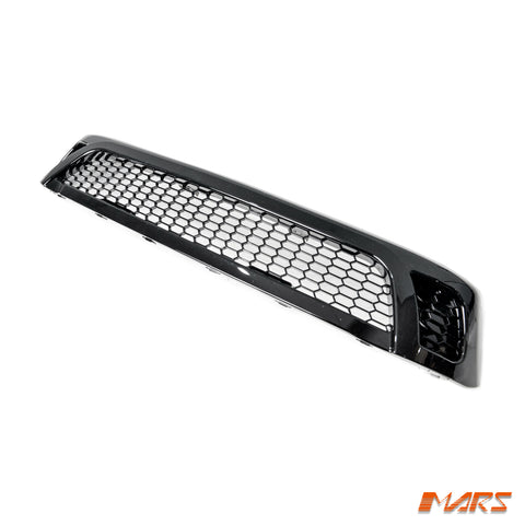 Gloss Black Front Bumper Bar Grille Grill Bodykit with LED lights for Toyota Hilux Revo & TRD 2015-2018 & Rugged WorkMate 2015-2020