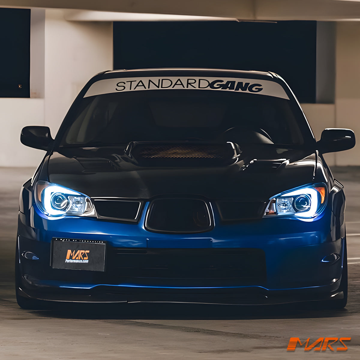 Replace Stock Halogen Model LED 3D Stripe Bar DRL Projector Head Lights for Subaru Impreza GD 2005-2007