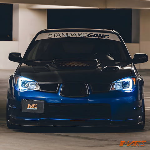 Replace Stock Halogen Model LED 3D Stripe Bar DRL Projector Head Lights for Subaru Impreza GD 2005-2007